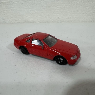Coche diecast vintage Maisto Mercedes-Benz 500 SL R129 rojo escala 1:64 coleccionista Foto 1 de 4