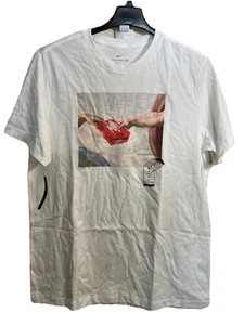 NIKE TEE “HANDOFF RED BOX CREATION OF ADAM” [AR5052-100] WHITE SHIRT RARE SZ XL - Picture 1 of 7