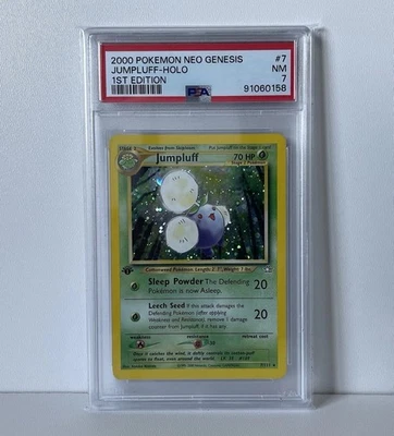 Jumpluff - 7/111 - 1st Edition - Holo Rare - Neo Genesis - 2000 WOTC - PSA 7 - Image 1 of 2