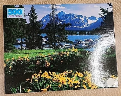 Rompecabezas de 500 piezas Coulter Bay WY. Totalmente Entrelazado Nuevo Precintado 4646-48 Foto 1 de 2