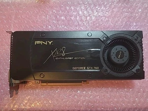 PNY GEFORCE GTX 760 XLR8 2GB GDDR5 2048M PCIE DVI HDMI DUAL-SLOT GRAPHICS CARD - Picture 1 of 3