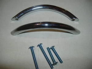 TEN PACK RARE BOW DESIGN HIGH POLISHED CHROME FINISH CABINET PULLS              - Picture 1 of 5
