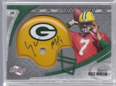 2006 Sweet Spot Football Ingle Martin Packers Sweet Spot Signatures Auto Card  - Image 1 of 2