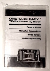 Vintage RICOH ONE TAKE EASY Timekeeper OWNER'S MANUAL - Good Used Condition - Picture 1 of 1
