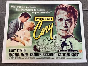 MISTER CORY original HALF SHEET 22X28 - TONY CURTIS - Picture 1 of 1