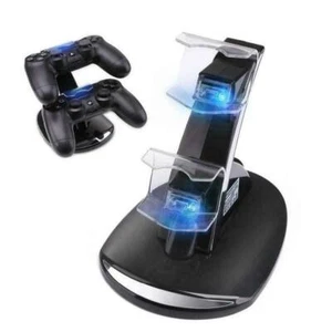 CARICATORE CONTROLLER PLAYSTATION 4 DOPPIA STAZIONE DOCKS PS4 - Foto 1 di 1