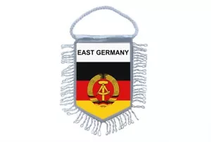 fanion mini drapeau pays voiture decoration allemagne de l'est rda ddr - Picture 1 of 1
