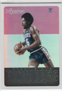 JUILUS ERVING Dr. J 76ers Prestigious Pioneers INSERT BASKETBALL CARD Foil LE! - Picture 1 of 2
