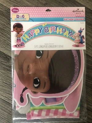 DOC McSTUFFINS HAPPY BIRTHDAY BANNER  5 FT. LONG PARTY DECORATIONS - Image 1 of 3