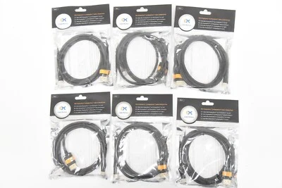 Lot of 6 Cable Matters Mini DisplayPort to DisplayPort Cables 6ft Black - Image 1 of 4