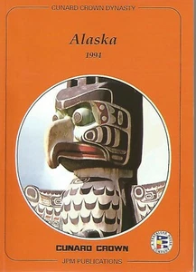 1994 Cunard Cruise Line Crown Alaska Travel Guide Book - Picture 1 of 2