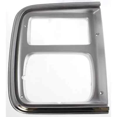 New Left Driver Side Headlight Door Chrome Fits Chevrolet G20 1985-1991 GM251212 - Image 1 of 4