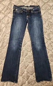 A&F Abercrombie & Fitch Jeans Girls 14 Blue Bootcut C43 - Picture 1 of 8