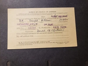 APO 15785 FORT GEORGE G. MEADE, MD 1945 Army Cover Infantry CHANGE of ADDRESS - Picture 1 of 2