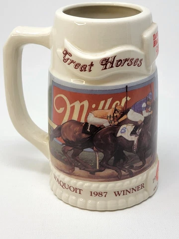 Miller High Life  Ladbroke DRC Livonia MI  1989 40th Great Horse Stein Mug Cover