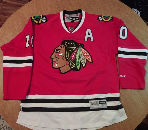 Reebok Premier NHL Jersey Chicago Blackhawks Patrick Sharp *A* Red sz XL Cover