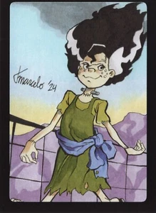 PRINT Scooby-Doo - Elsa Frankenteen #1 Sketch Card Limited Ed. Set of 13 ACEO - Picture 1 of 3