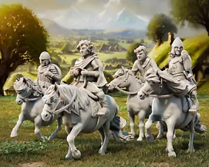 Die Halfling-Rebellion - montierte Hobbit-Helden - Wargames MESBG, LoTR usw. - Bild 1 von 7