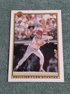 1990 Bowman #152 Philadelphia Phillies Outfielder Lenny Dykstra - Picture 1 of 2