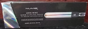NuMe Magic Curling Wand 32 mm Love Wins Titanium Rainbow Plated Wand NIB - Picture 1 of 3