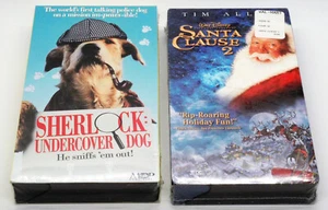 THE SANTA CLAUSE 2 & SHERLOCK UNDERCOVER DOG New VHS OOP Video Tape IGS Ready CC - Bild 1 von 4