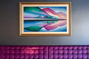 Georgia O'Keeffe impresión artística GRANDE Lake George Reflexiones arte de pared ENVÍO GRATUITO - Imagen 1 de 3