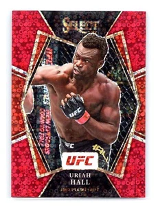2022 Panini Select UFC #134 Uriah Hall Red Disco 80/99 Premier Level - - Bild 1 von 2