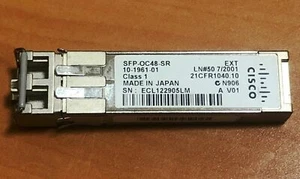 Cisco SFP Optical Transceiver Module SFP-OC48-SR 10-1961-01 - Picture 1 of 3