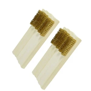 Spark Plug Electrical Terminal Brass Wooden Brush Cleaner Cleaning 10 Pack - Picture 1 of 3