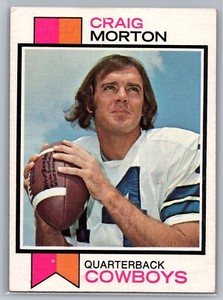 1973 Topps #493 Craig Morton Cowboys Football Card