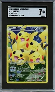 2016 Pokemon RC29 Pikachu Ultra Rare SGC 7 - Picture 1 of 1