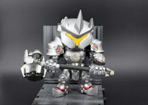 Reinhardt DVA Genji HANZO Tracer Mccree cute Figure toy 17cm  - Picture 1 of 6