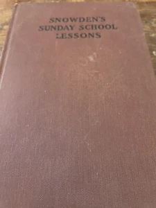 Snowden's Sunday School lessons 1940 book by Earl Douglass - Picture 1 of 1