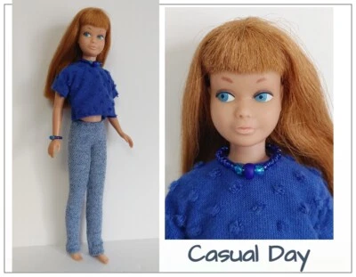 HM Clothes fits vintage Skipper  SHIRT LEGGINGS & JEWELRY NO DOLL dolls4emma Foto 1 de 4