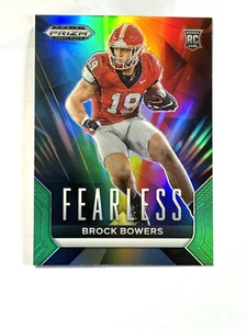2024 Panini Prizm Draft Picks Brock Bowers Fearless Green Prizm Rookie #F-BB - Picture 1 of 2