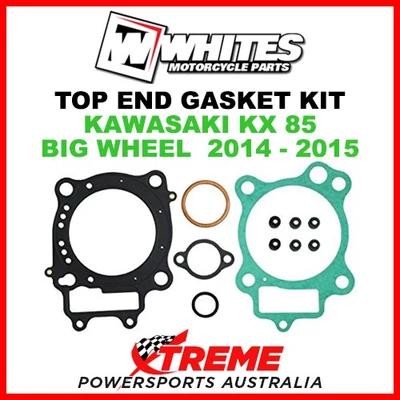 Whites Kawasaki KX85 KX 85 Big Wheel 2014-2015 Top End Rebuild Gasket Kit - Imagem 1 de 2