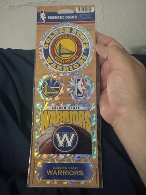 Golden State Warriors Pack Of 5 Prismatic Stickers NBA LICENSED 4x11. Car Window - Image 1 of 2