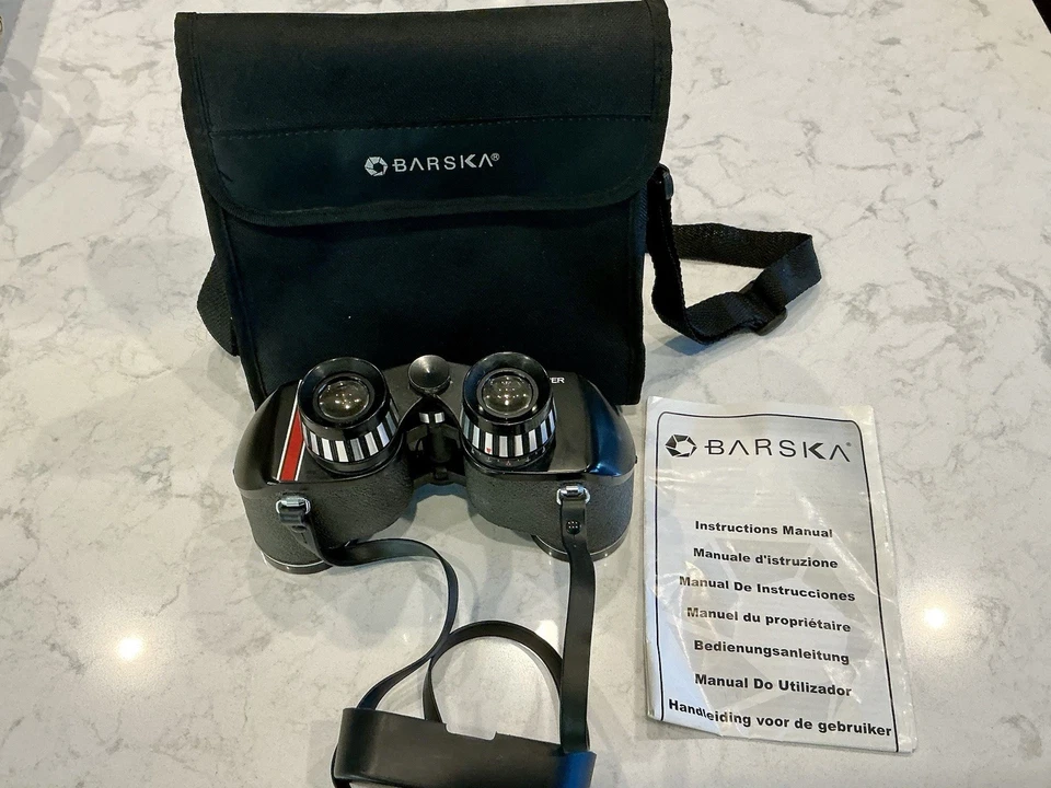 Sears Barska Discoverer 7x35 Extra Wide Angle Binoculars Model 6271 With Strap - Image 1 of 4