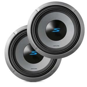 2 Alpine S2-W12D2 1800W 12" Type-S Series Dual 2 ohm Car Subwoofer - Picture 1 of 8