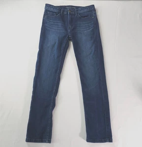 Women's Calvin Klein Slim Boyfriend Dark Wash Stretch Blue Jeans Size 2 - Picture 1 of 11