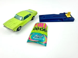 Vintage 1972 Zest Go Car Lime Green Funmate Ford Maverick Spring Base Japan VGC - Picture 1 of 12