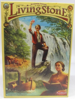 Jogo de tabuleiro Livingstone Benjamin Liersch estratégia família sala de jogos entretenimento - Imagem 1 de 4