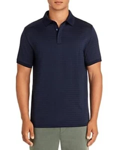 Theory Men Band Striped Polo Navy Size S 0600 - Picture 1 of 1