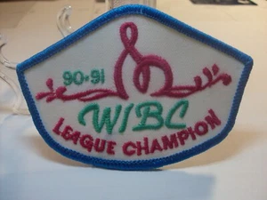 1990-91 WIBC Bowling League Champion Patch - Picture 1 of 2