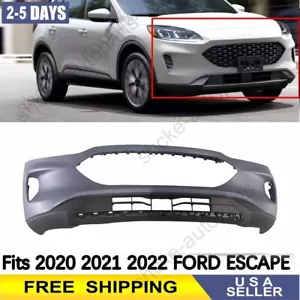 Nuevo juego de cubierta de parachoques inferior superior delantera negra y gris para Ford Escape 2020-2022 - Imagen 1 de 18