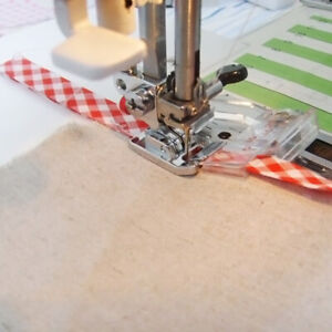 Adjustable Bias Tape Binding Foot Snap On For Brother Su Sewing Elna F5X8 SALE