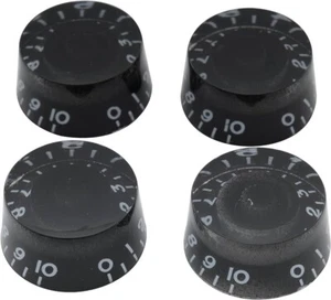 Guitar Man LP Speed Knobs Black x4, KN002BK - Picture 1 of 2