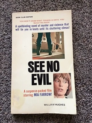SEE NO EVIL by William Hughes (1971) Mia Farrow movie paperback Foto 1 de 3