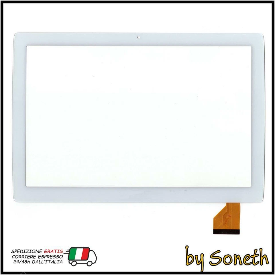 VETRO TOUCH SCREEN PER ARCHOS 101B XS 2 BIANCO - Immagine 1 di 1