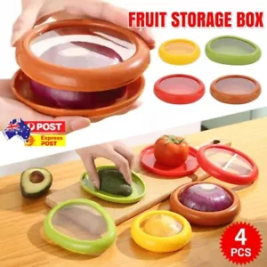 4Pcs Silicone Avocado Saver Reusable Food Savers Fresh Stretch Pod for Fridge - Picture 1 of 9